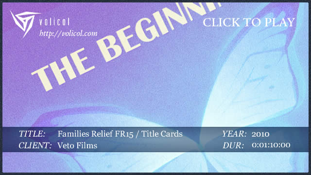 Families Relief FR 15 ~ Title Cards